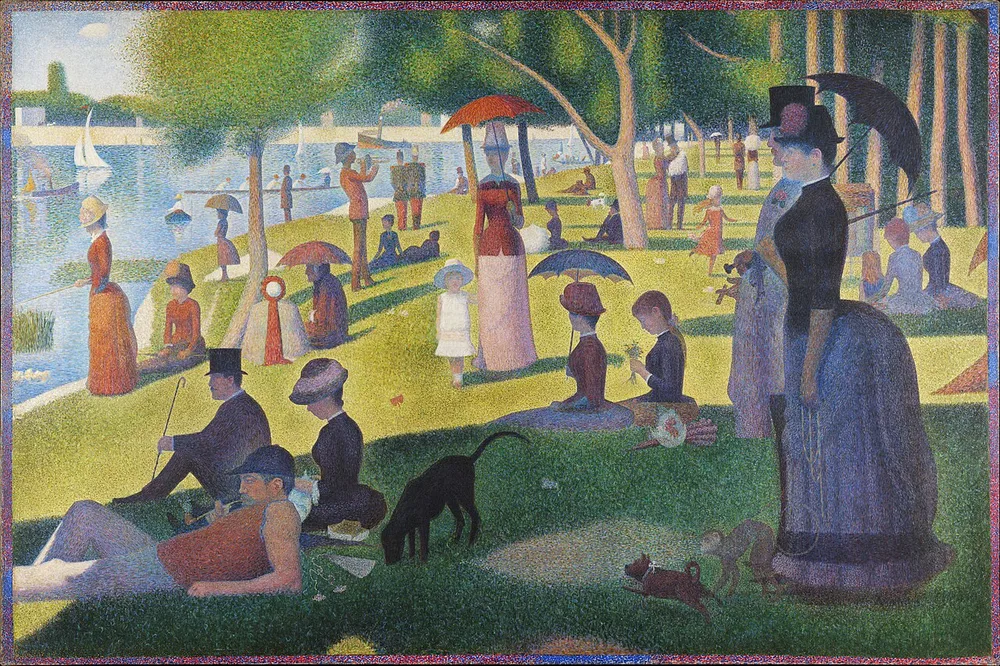 Un dimanche après-midi à l'Île de la Grande Jatte, Georges Seurat, 1884