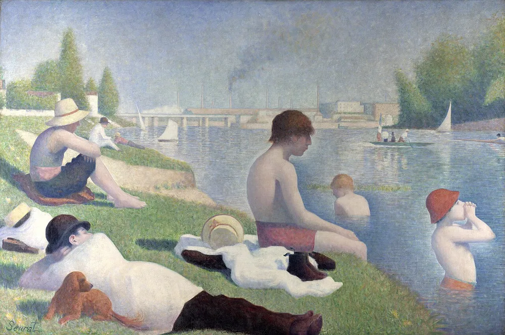 Une baignade à Asnières, Georges Seurat, 1884