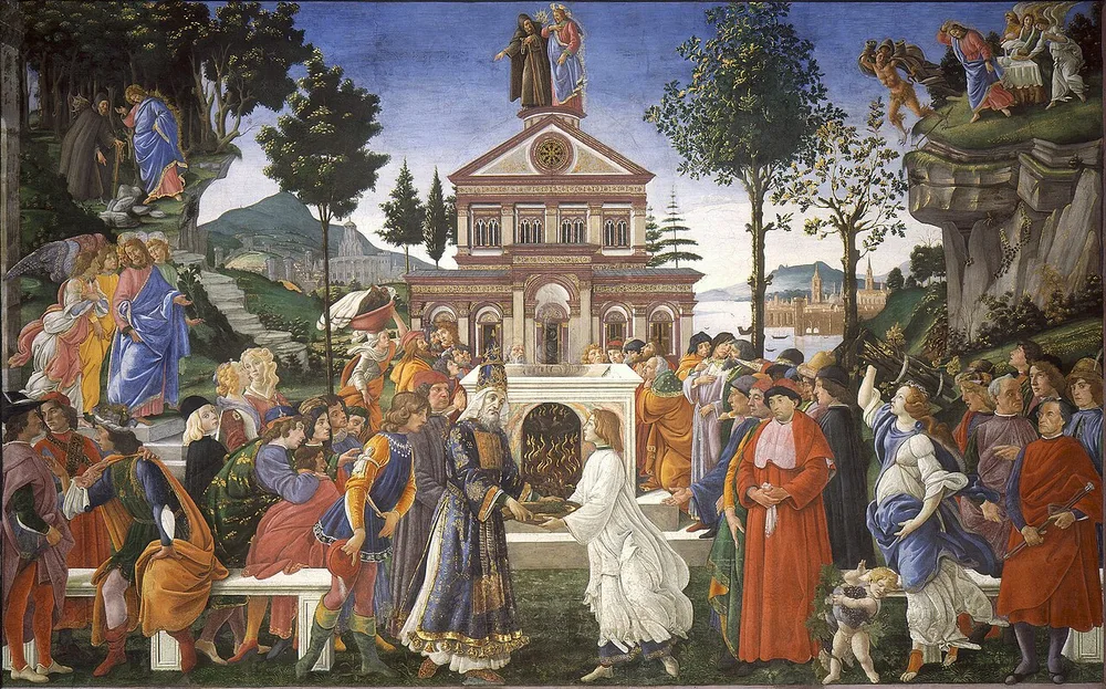 Les Tentations du Christ, Sandro Botticelli, 1480-1482