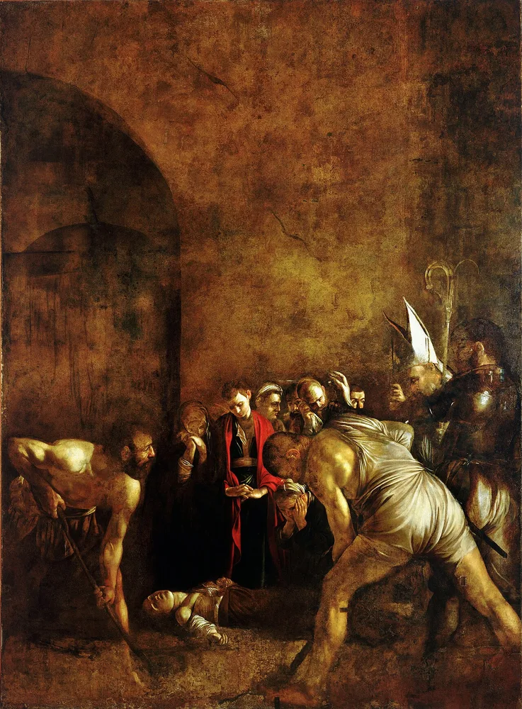 L'Enterrement de sainte Lucie, Le Caravage, 1608