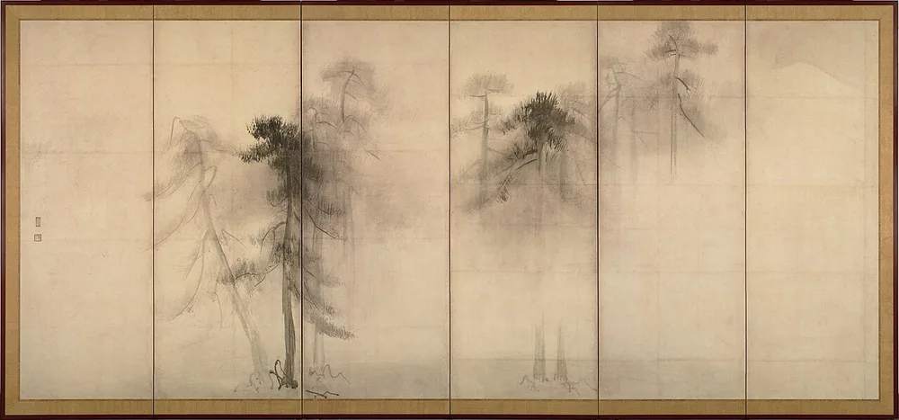 Pins, Hasegawa Tōhaku, vers 1580