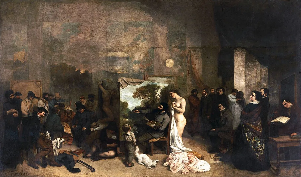 L'Atelier du peintre, Gustave Courbet, 1854-1855