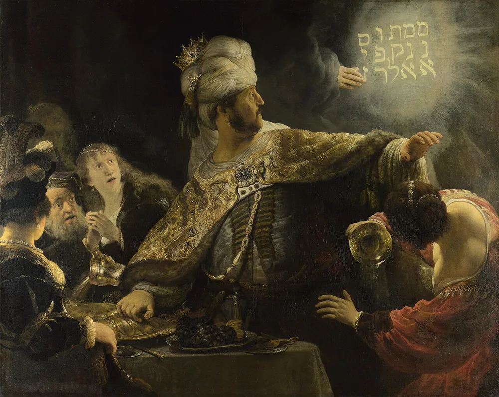 Le Festin de Balthazar, Rembrandt, 1636
