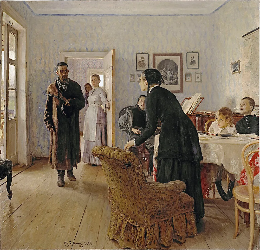 Visiteur inattendu, Ilia Répine, 1888