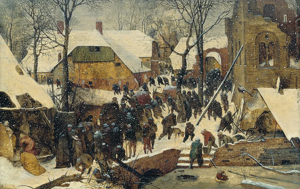 L'Adoration des mages dans un paysage d'hiver, Pieter Brueghel l'Ancien, 1563