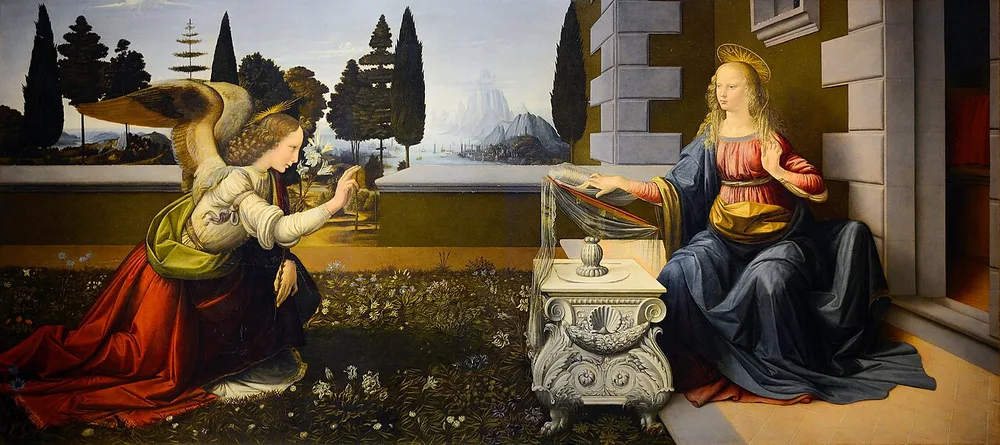 L'Annonciation de San Martino, Léonard de Vinci, vers 1472