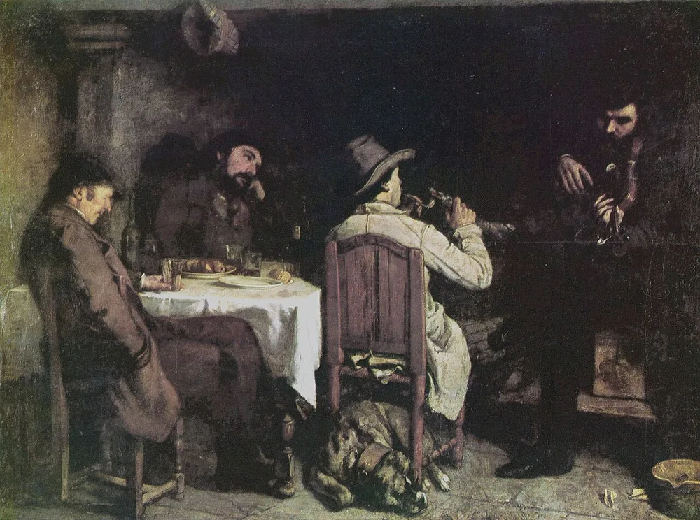 Une après-dinée à Ornans, Gustave Courbet, 1848