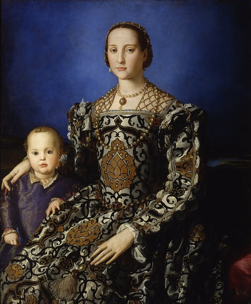 Portrait d'Éléonore de Tolède et son fils Giovanni de' Medici, Bronzino, 1544-1545