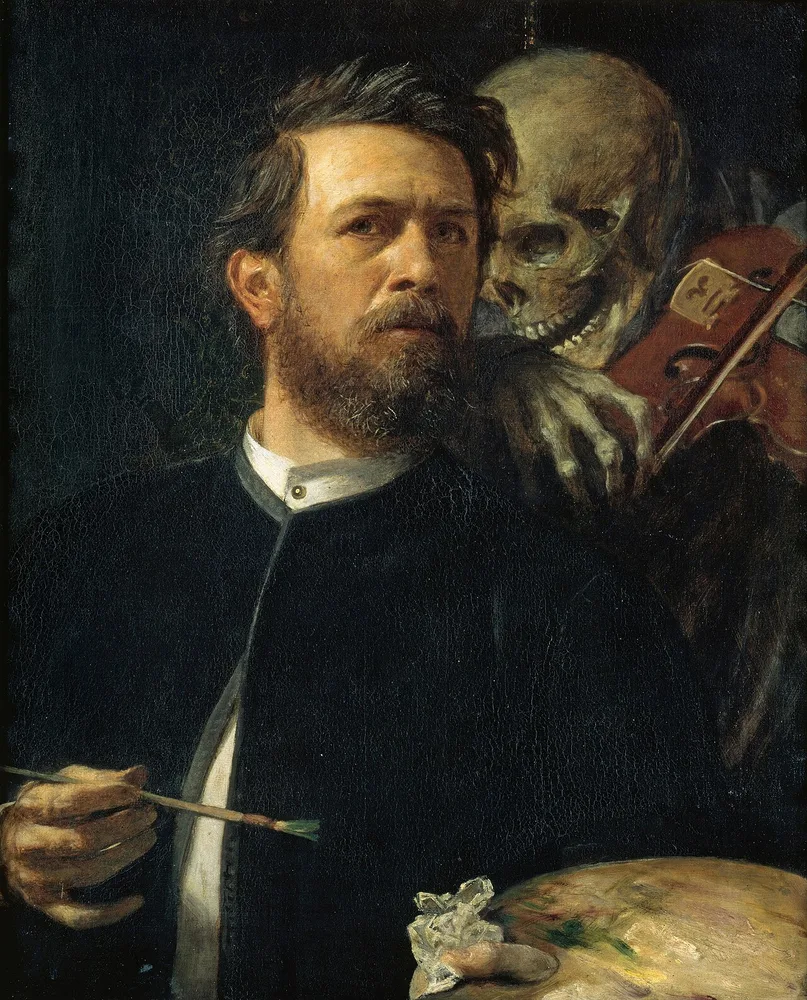Autoportrait avec la Mort jouant du violon, Arnold Böcklin, 1872