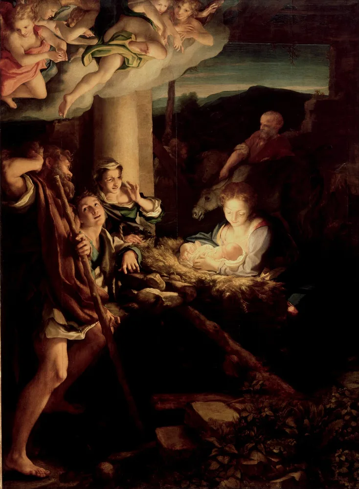 L'Adoration des bergers, Le Corrège, vers 1528-1530