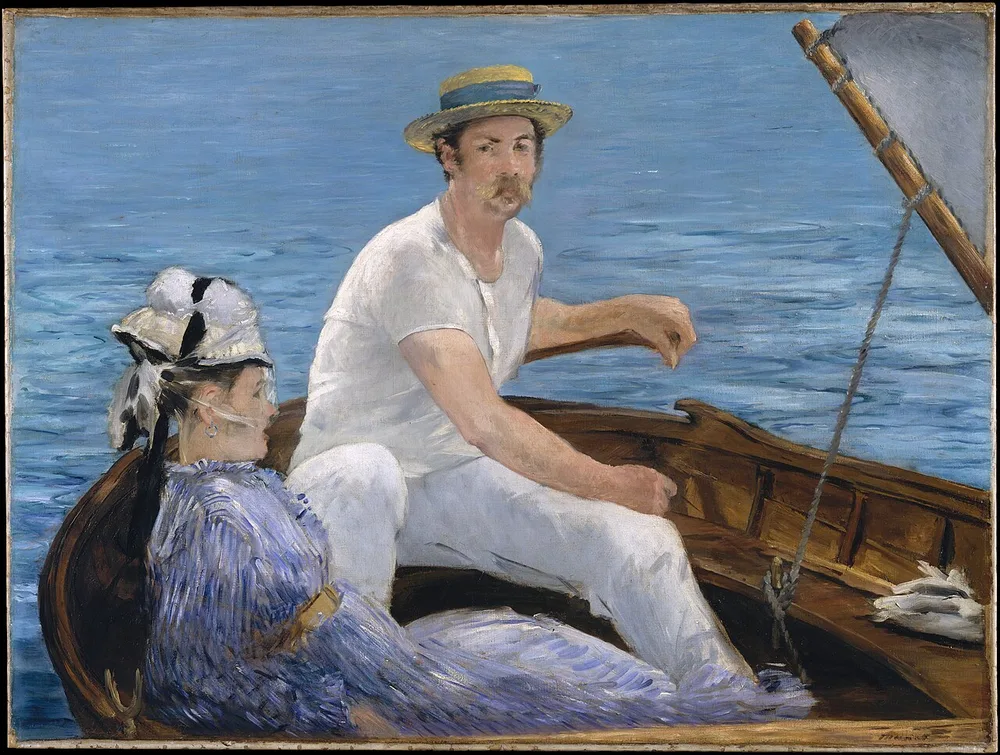 En bateau, Édouard Manet, 1874