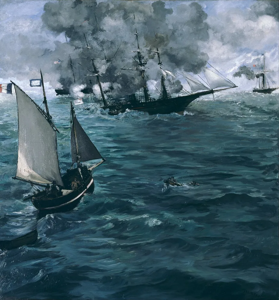 Le Combat du Kearsarge et de l'Alabama, Édouard Manet, 1865