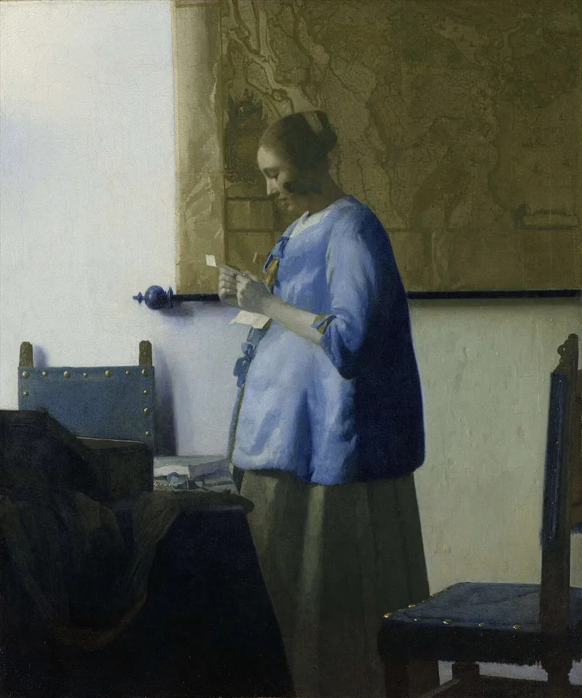 La Femme en bleu lisant une lettre, Johannes Vermeer, 1664