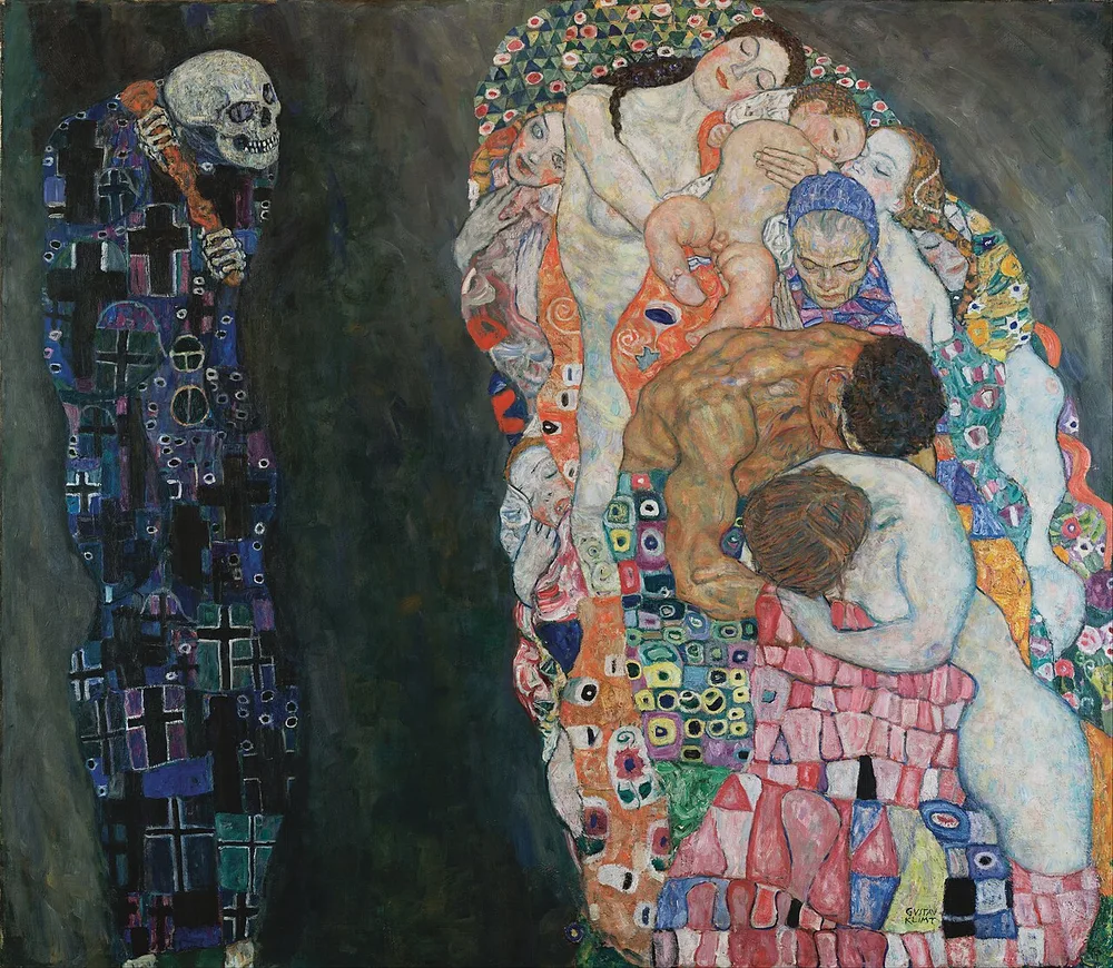 La Vie et la Mort, Gustav Klimt, 1908-1915