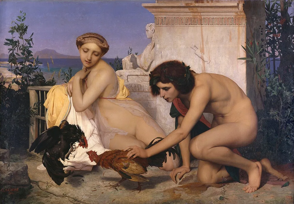 Un combat de coqs, Jean-Léon Gérôme, 1846
