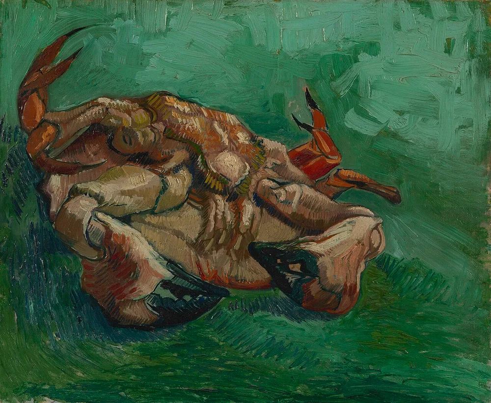 Crabe, couché sur le dos, Vincent van Gogh, 1887