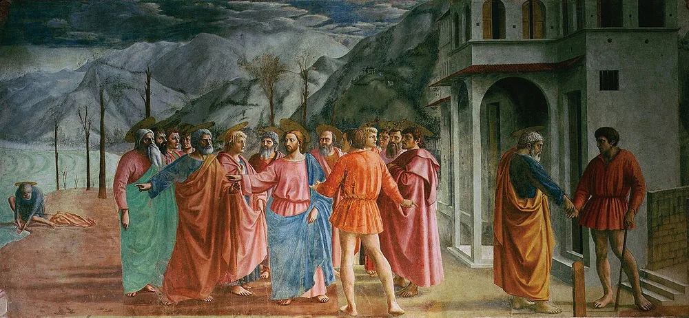 Le Paiement du tribut, Masaccio, 1424-1428