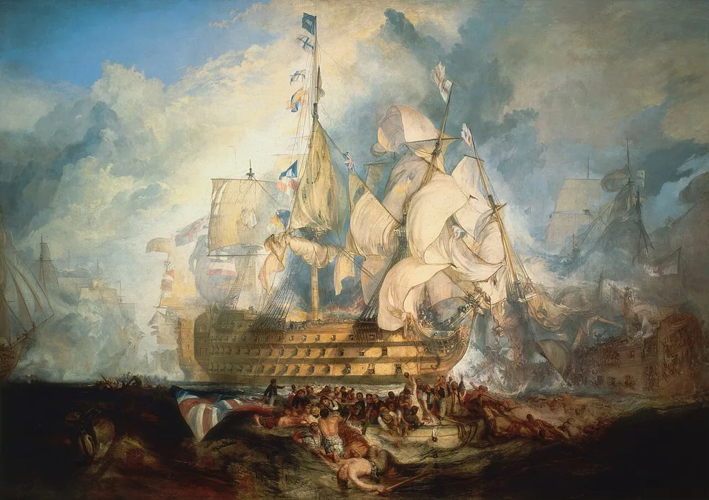 La Bataille de Trafalgar, William Turner, 1822-1824