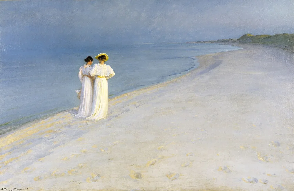 Soirée d'été sur la plage de Skagen, Peder Severin Krøyer, 1893