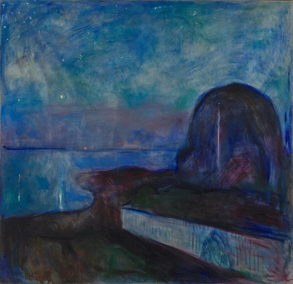 Nuit étoilée, Edvard Munch, 1893