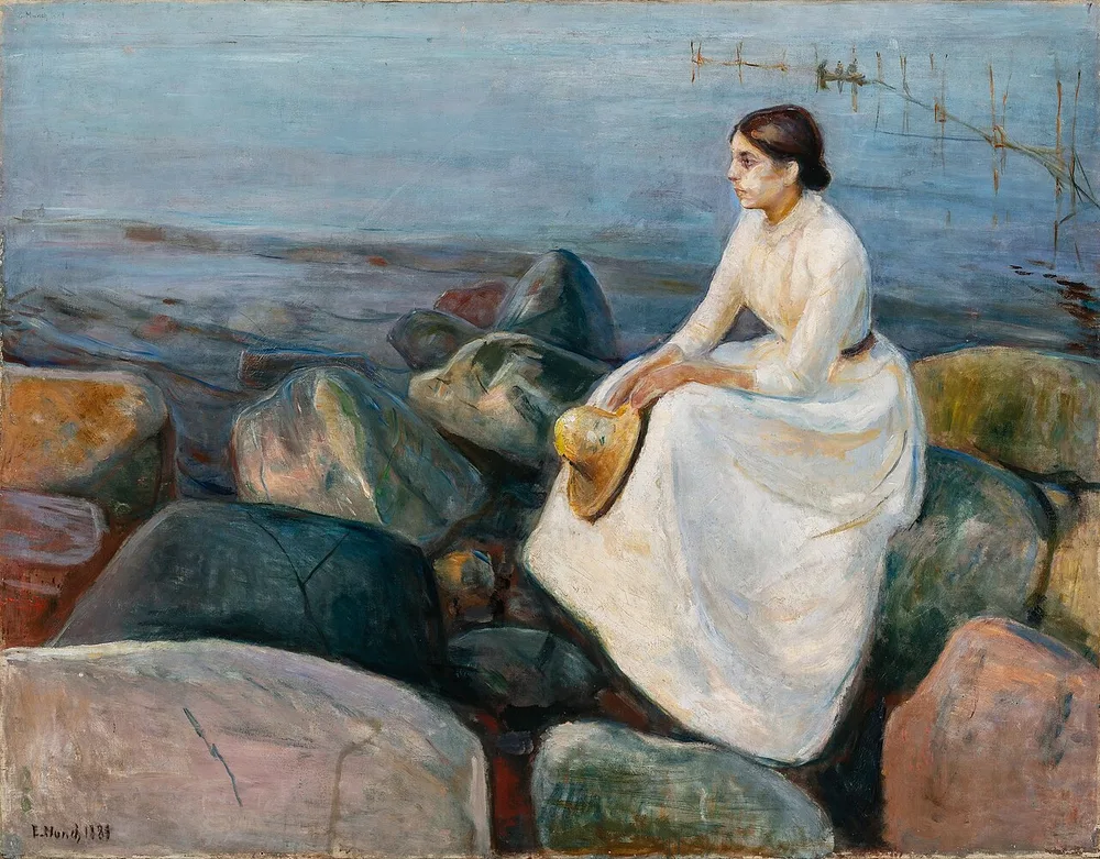 Inger sur la plage, Edvard Munch, 1889