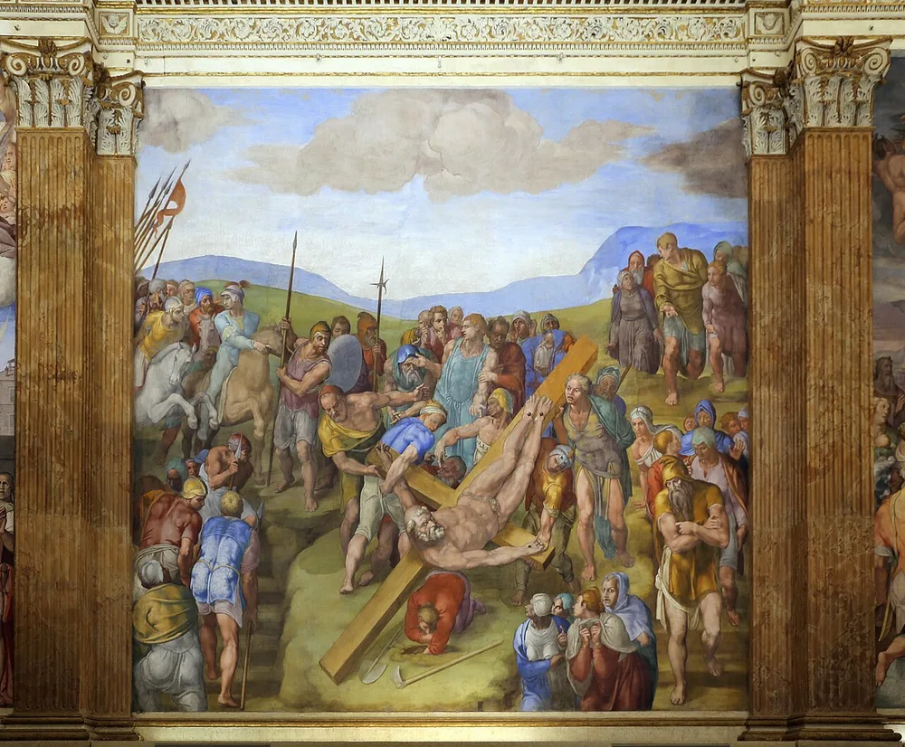 Le Martyre de saint Pierre, Michel-Ange, vers 1546-1550