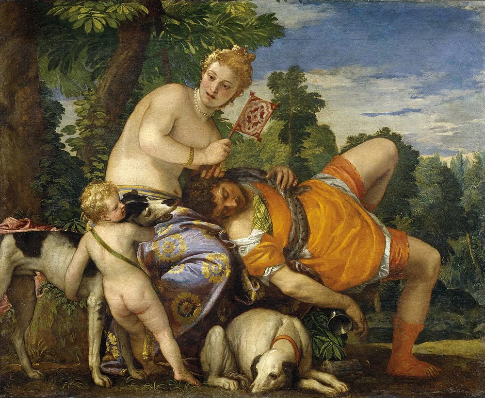 Vénus et Adonis, Paul Véronèse, vers 1580