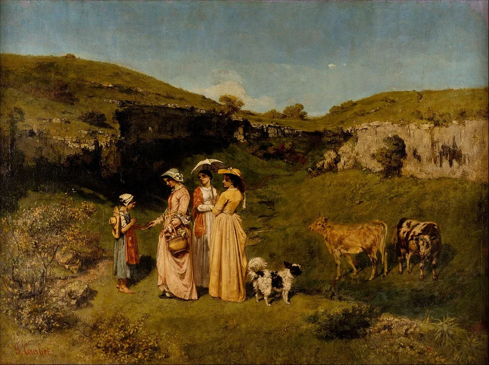 Les Demoiselles de village, Gustave Courbet, 1851-1852