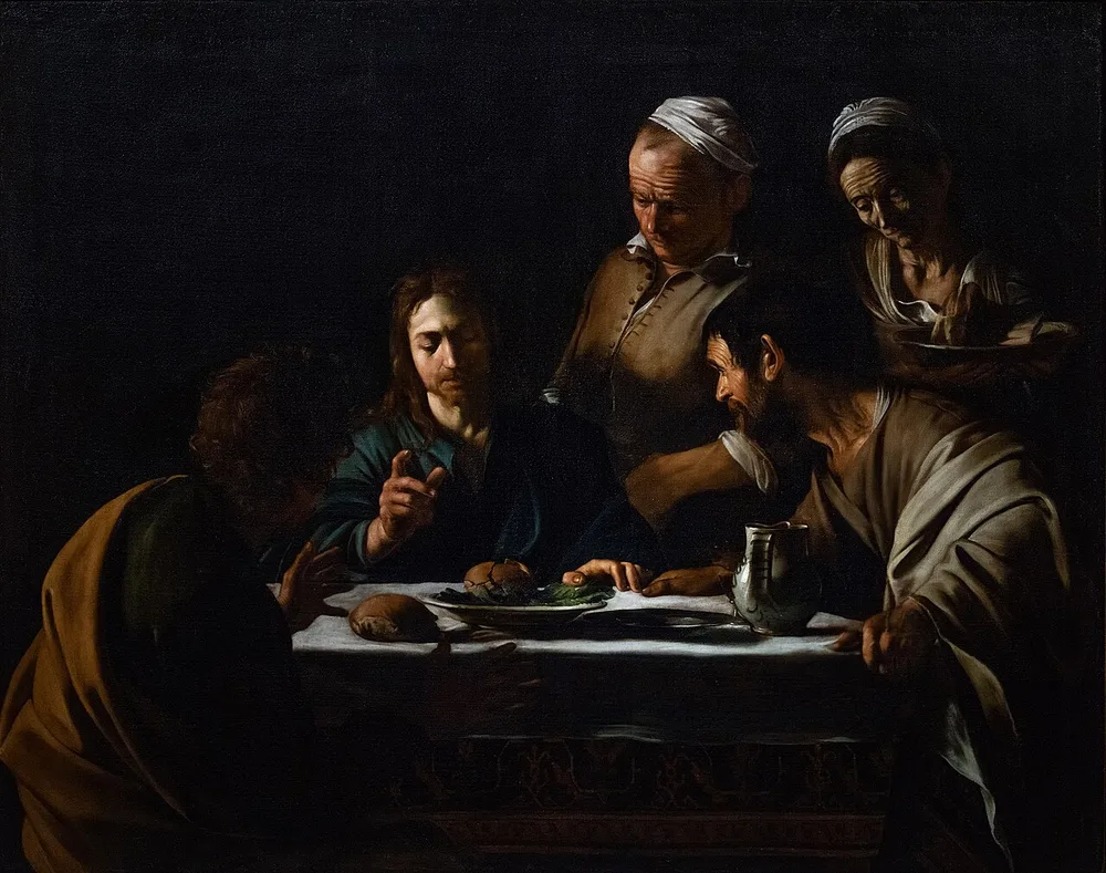 Le Souper à Emmaüs, Le Caravage, 1606