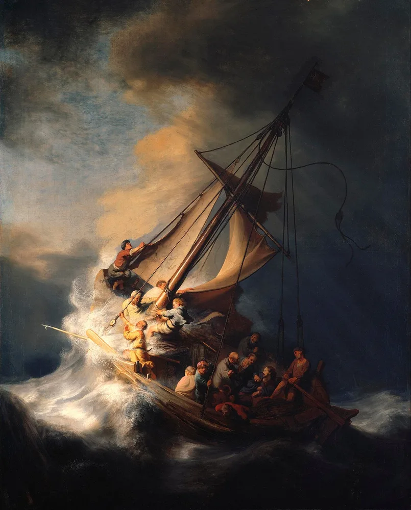 La Tempête sur la mer de Galilée, Rembrandt, 1633