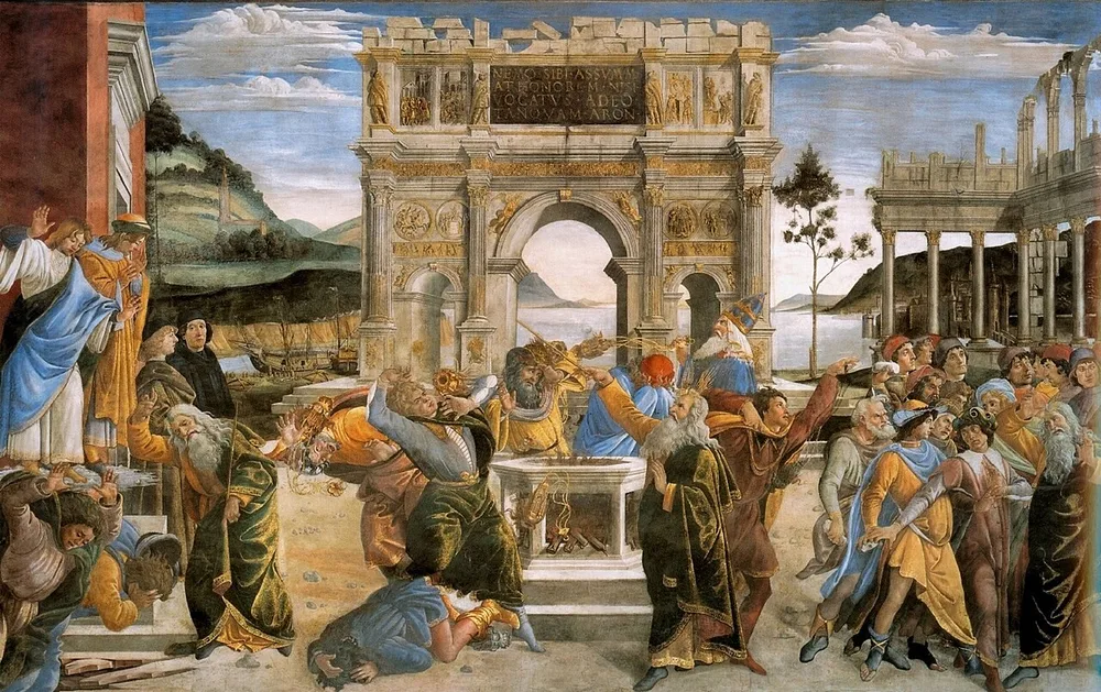 La Punition des rebelles, Sandro Botticelli, 1481