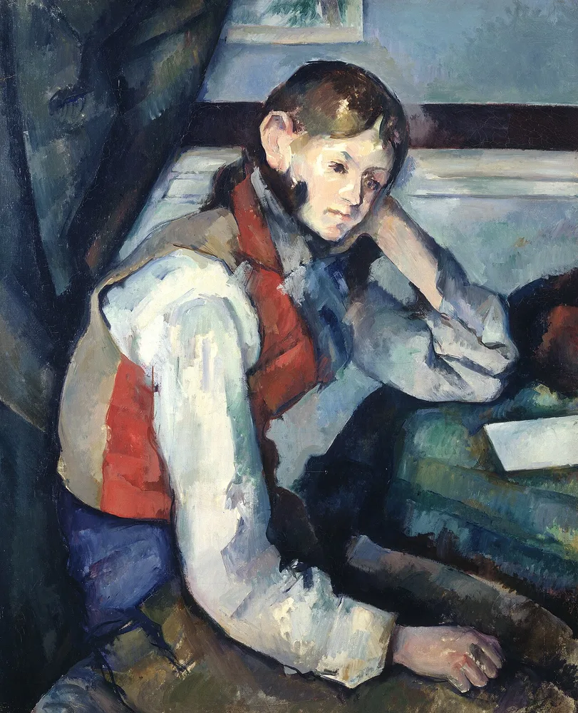 Le Garçon au gilet rouge, Paul Cézanne, 1888-1890