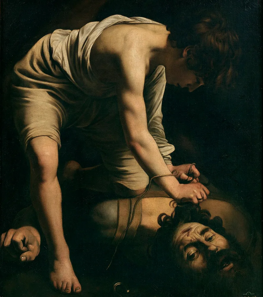 David et Goliath, Le Caravage, vers 1600