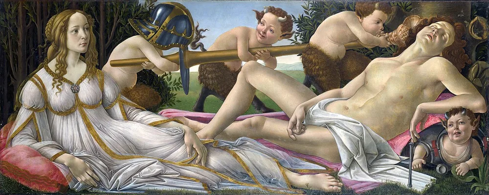 Vénus et Mars, Sandro Botticelli, vers 1485