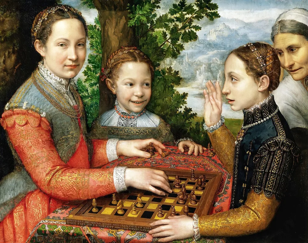 Partie d'échecs, Sofonisba Anguissola, 1555