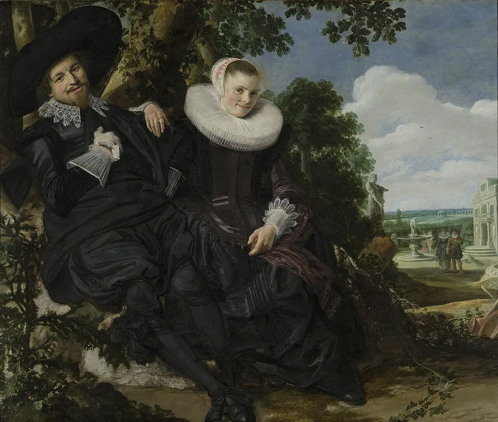 Portrait de mariage probablement d'Isaac Massa et Beatrix van der Laen, Frans Hals, 1622