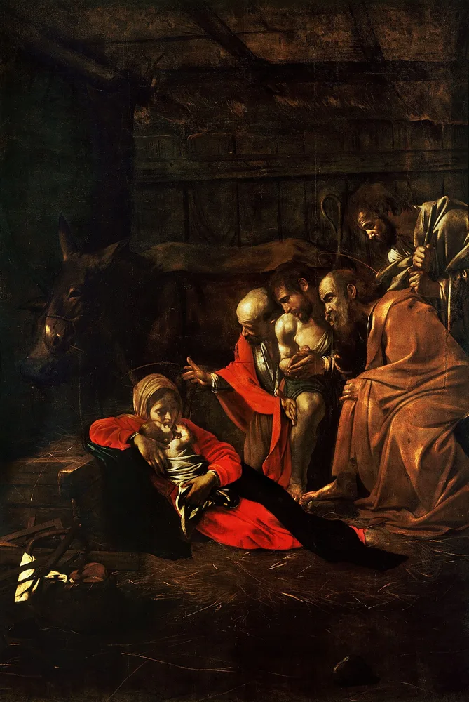 L'Adoration des bergers, Le Caravage, 1609