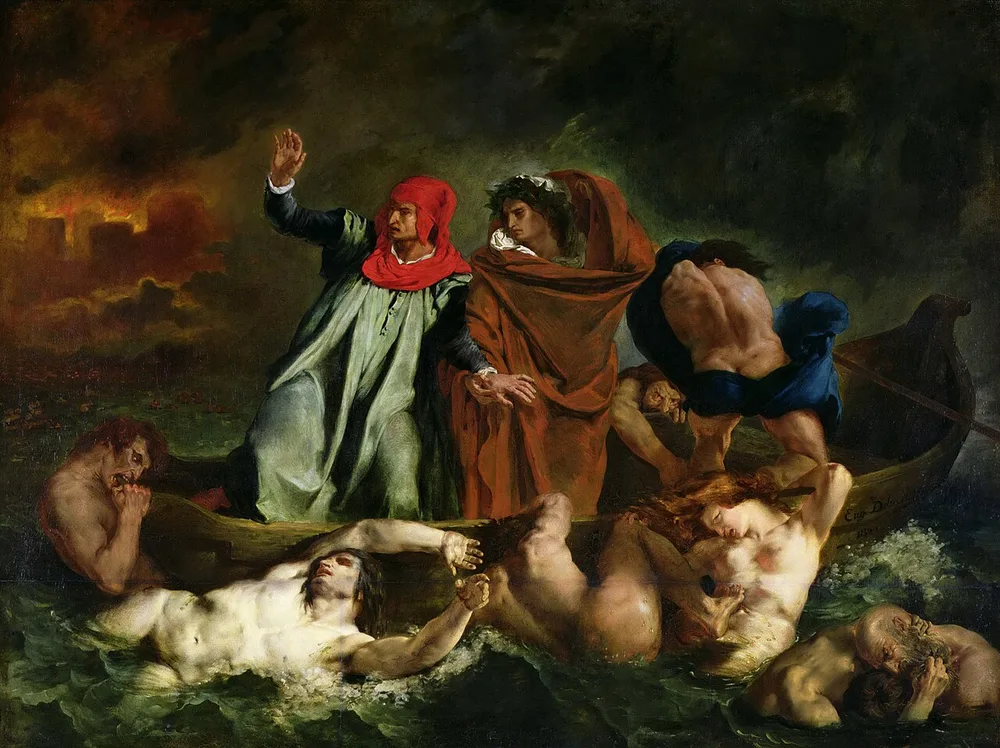 La Barque de Dante, Eugène Delacroix, 1822