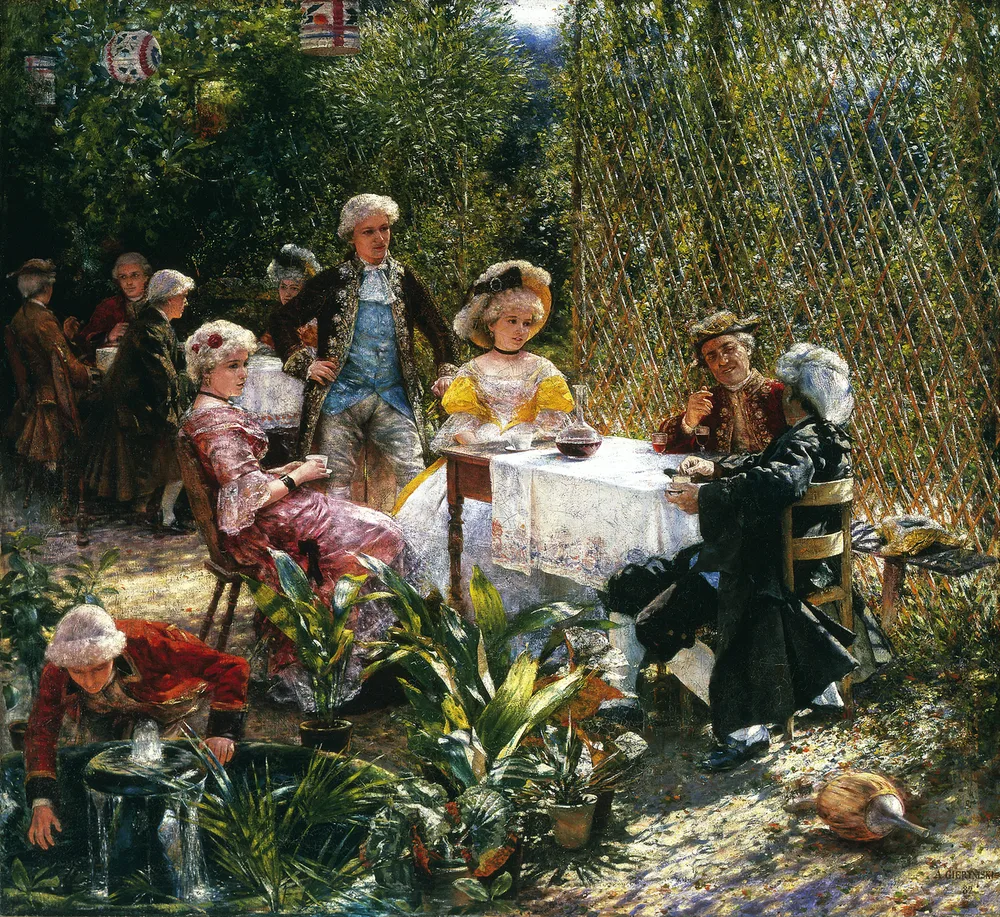 Sous la tonnelle, Aleksander Gierymski, 1882