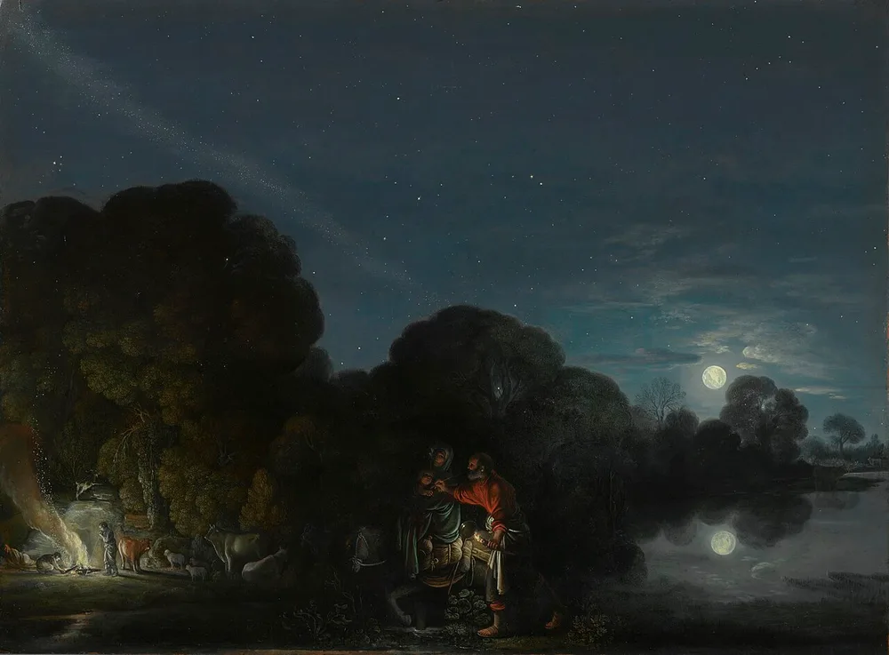 La Fuite en Égypte, Adam Elsheimer, 1609