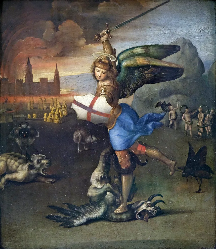 Saint Michel et le Dragon, Raphaël, 1503-1505
