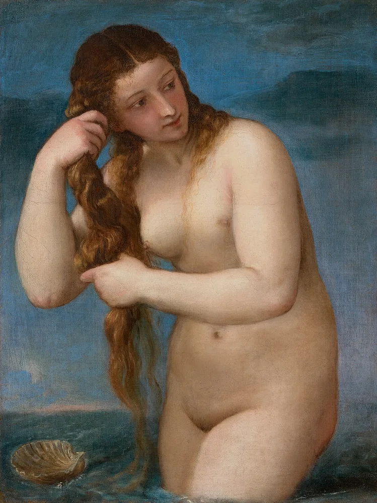 Vénus Anadyomène, Titien, vers 1520