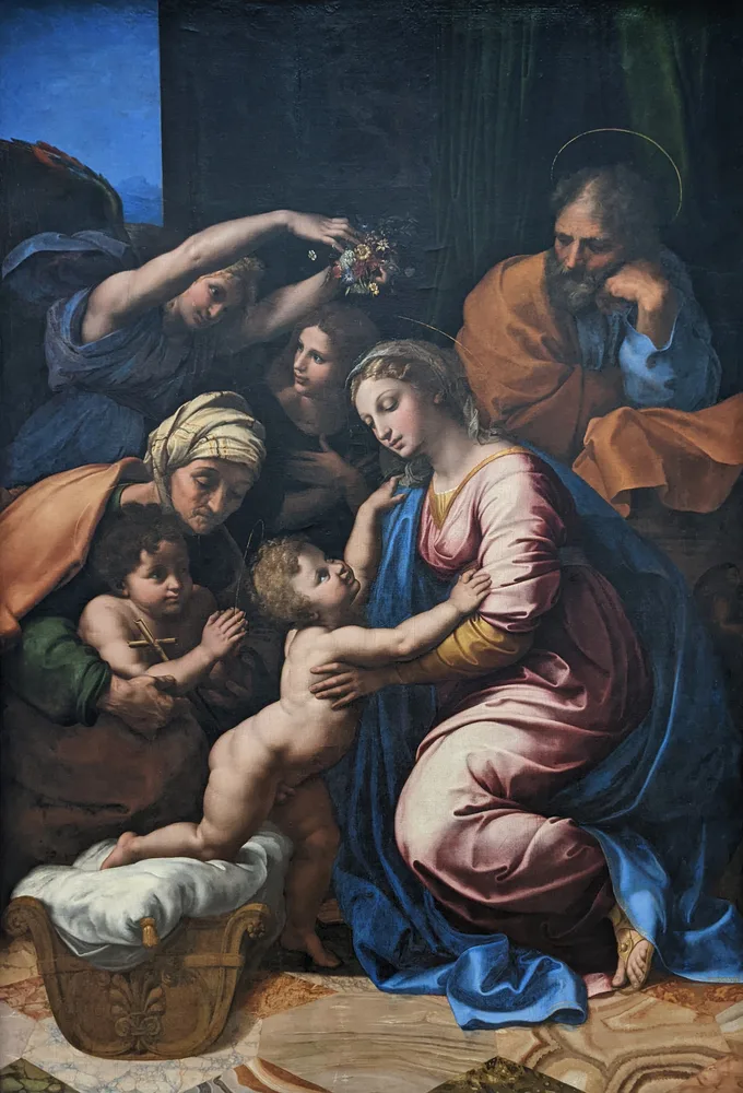 La Sainte Famille, dit La Grande Sainte Famille de François Ier, Raphaël, 1518