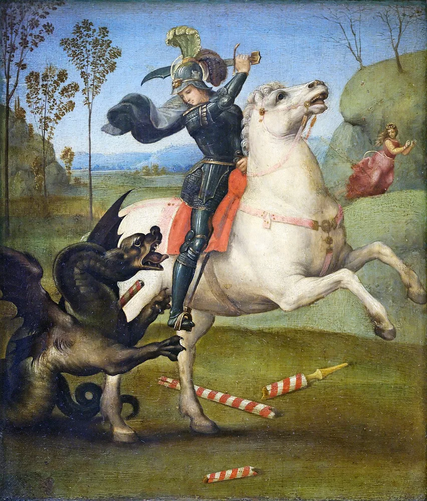 Saint Georges et le Dragon, Raphaël, 1503-1505