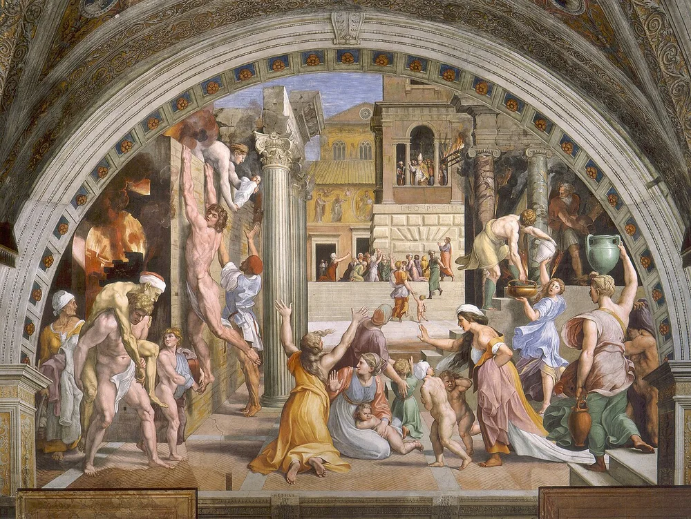 L'Incendie du Bourg, Raphaël, 1514