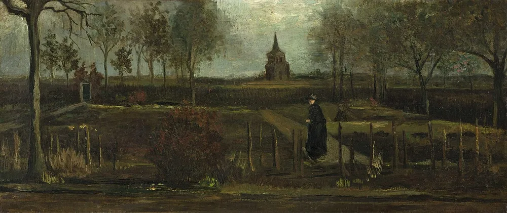 Le Jardin du presbytère de Nuenen au printemps, Vincent van Gogh, 1884