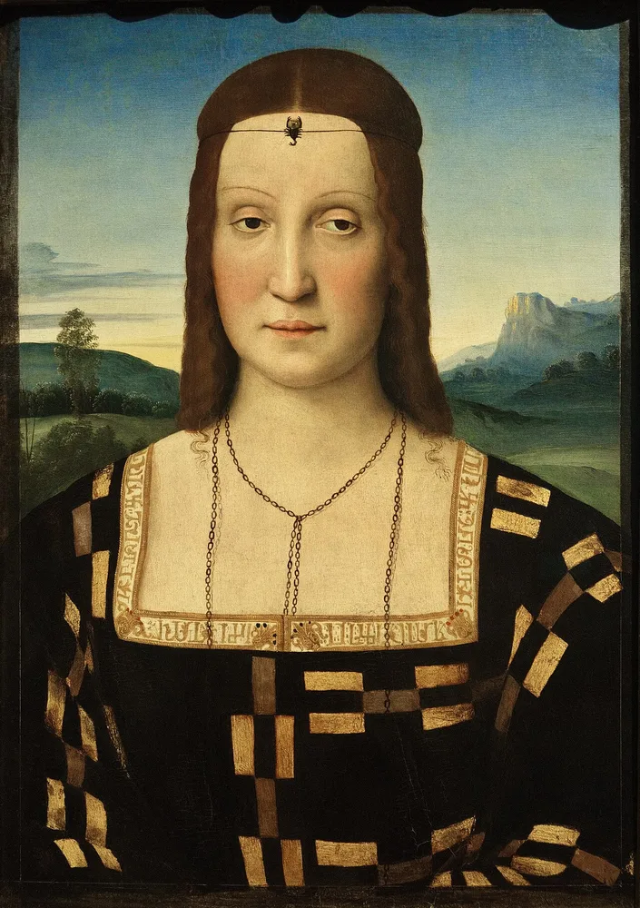 Portrait d'Elisabetta Gonzaga, Raphaël, 1504