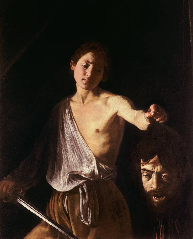 David avec la tête de Goliath, Le Caravage, 1605