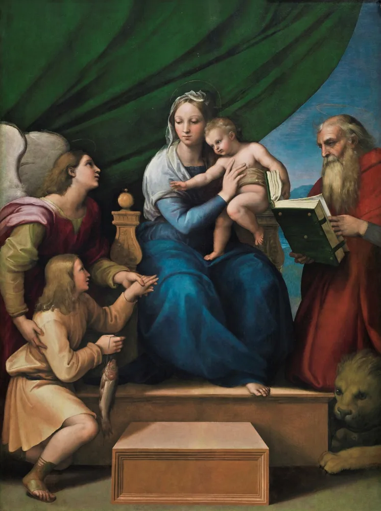 La Sainte Famille avec Raphaël, Tobias et saint Jérôme, Raphaël, 1513-1514
