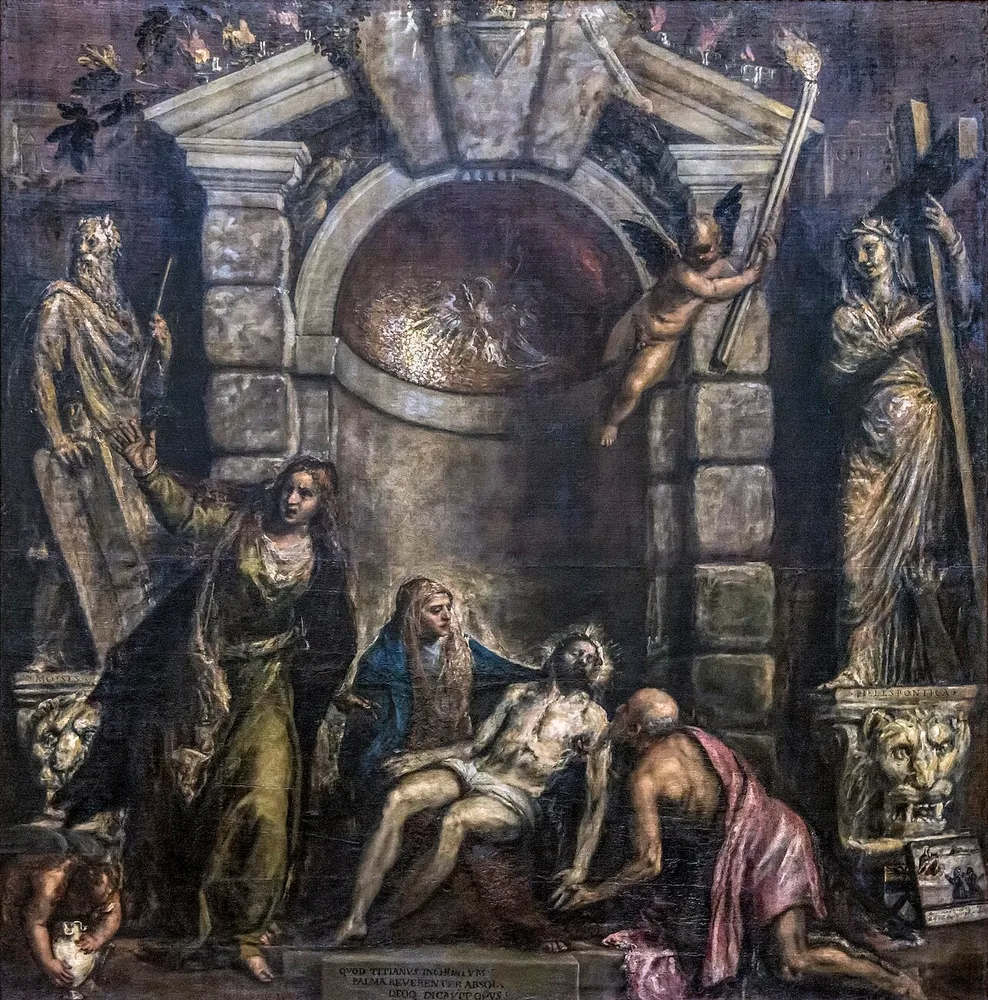 Pietà, Palma le Jeune, 1575-1576